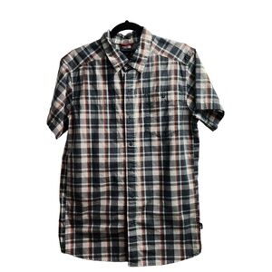 The North Face Shirt Mens Size Medium Plaid Buttonup Pocket Casual Outdoor Retro